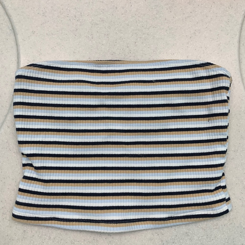 Striped tube top
